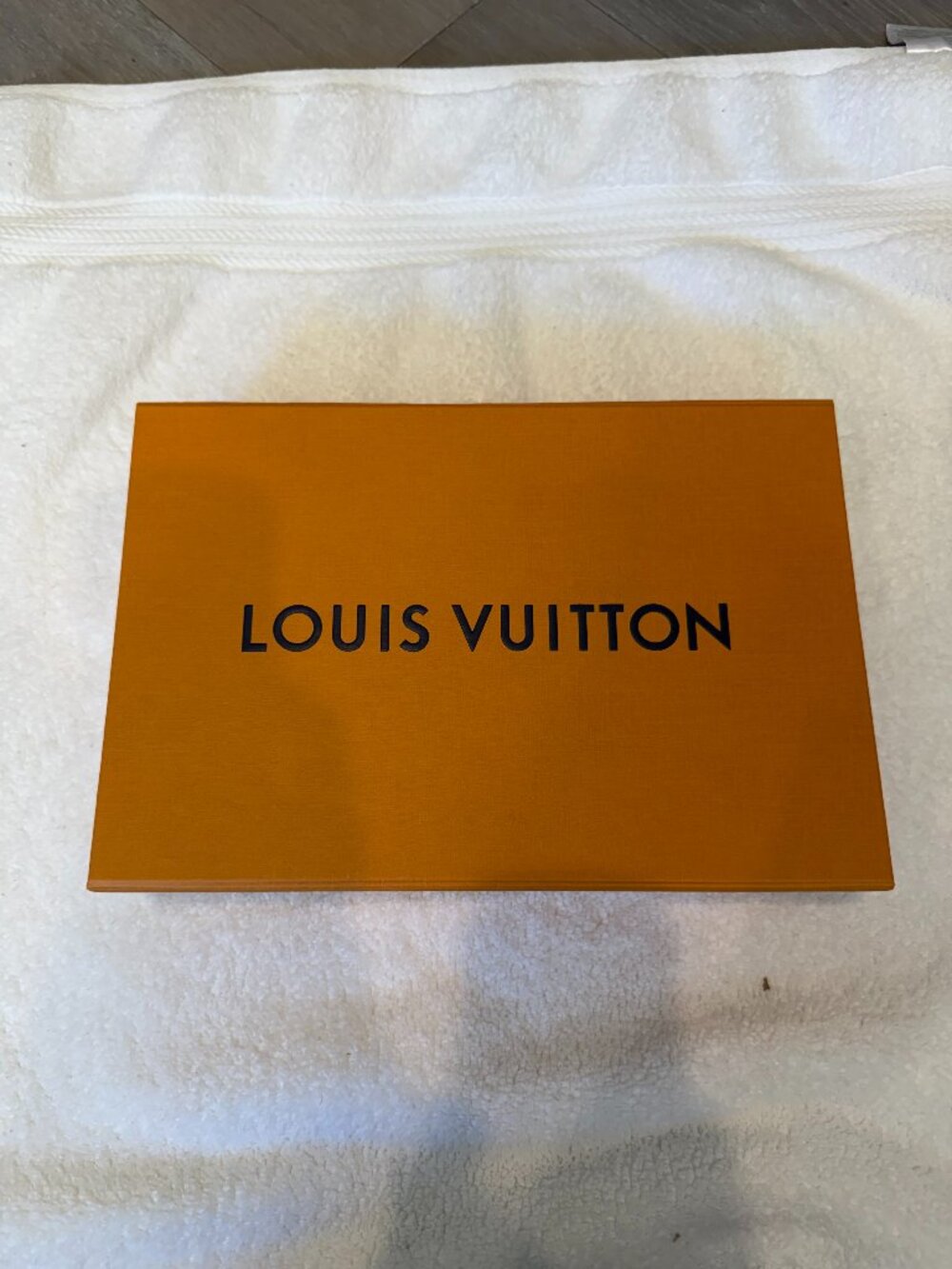Authentic Louis Vuitton Empty Magnetic Box 12” X 8” X 2 In w/Tissue + Ribbon